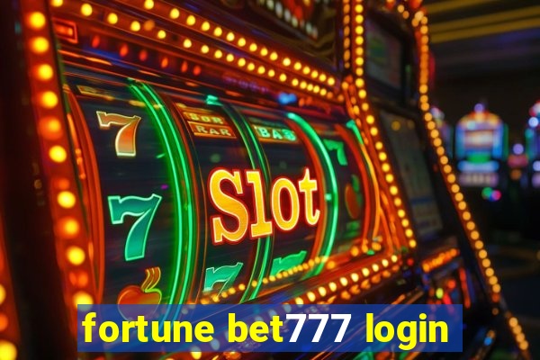 fortune bet777 login